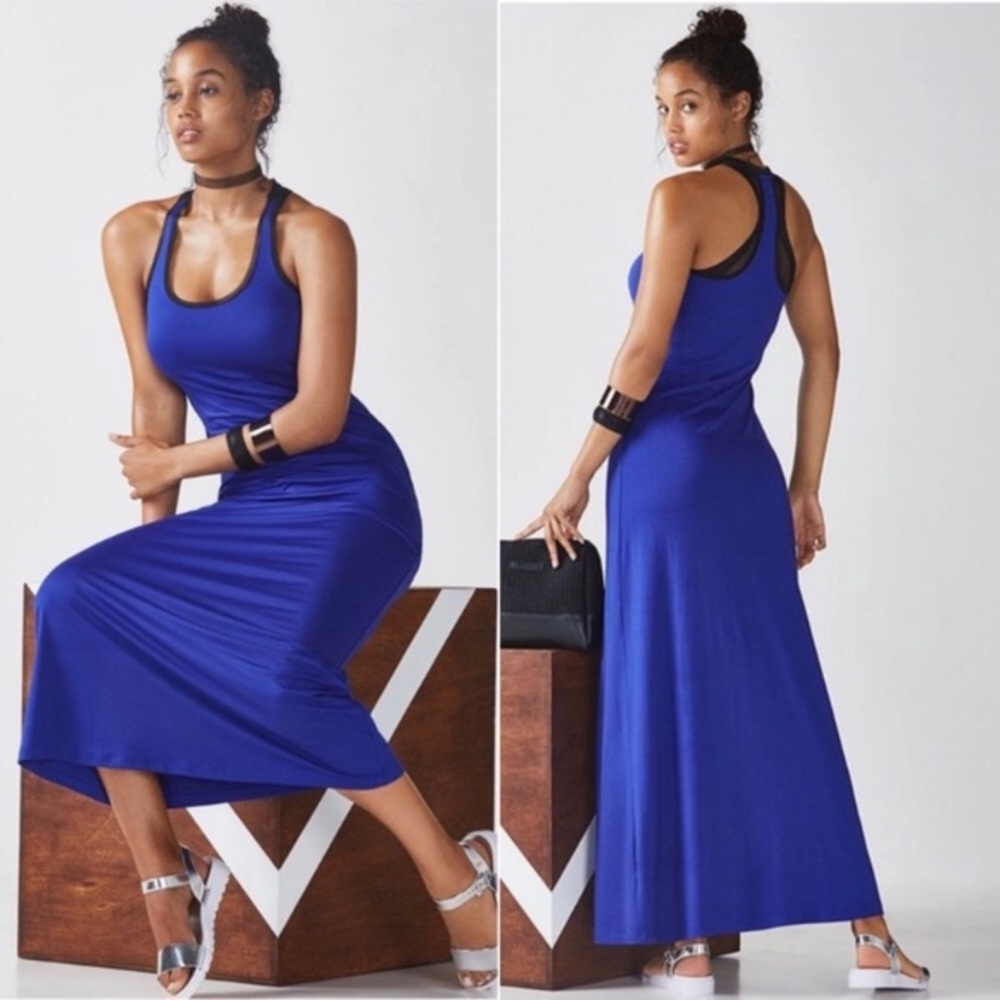 Fabletics Mosa Maxi Dress XL Iris/Black
